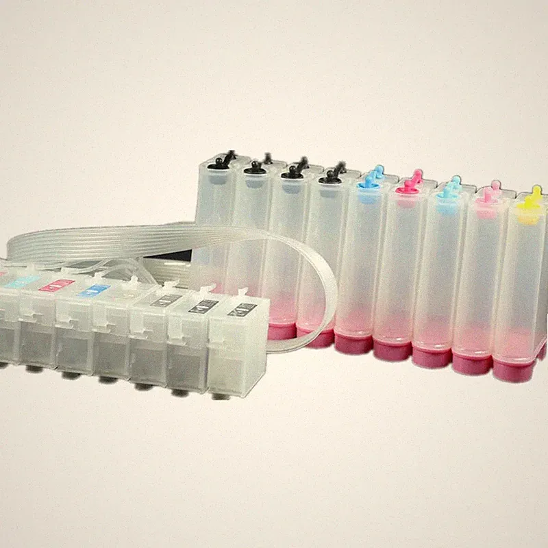 9 Colors Continuous Ink Supply System With Chip CISS for Epson R3000 Printer