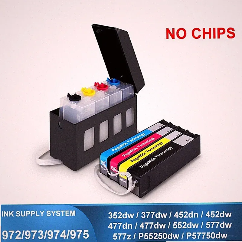 972-975 CISS Continuous Ink Supply System for HP 352dw 377dw 452dn/dw 477dn/dw