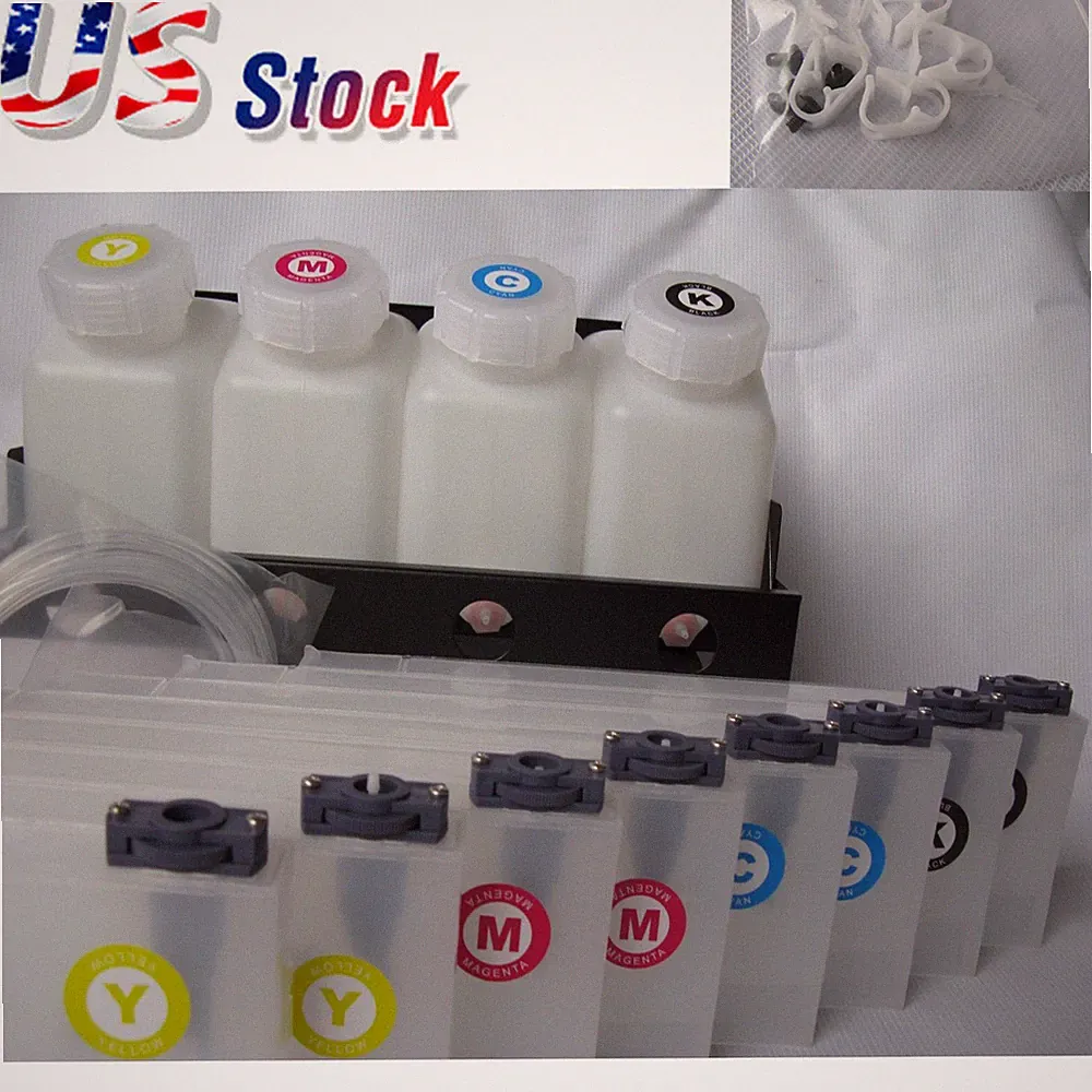 Bulk Continuous Ink Supply System For Mimaki jv33 jv3 JV5 4 bottles, 8 Cartridge