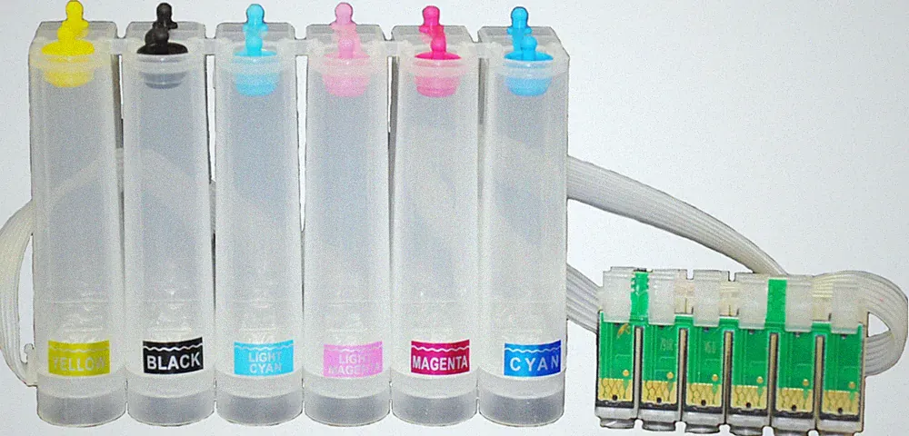 DTF Sublimation Eco Solvent CISS for Epson 1430 1400 Continue Ink System 6 color