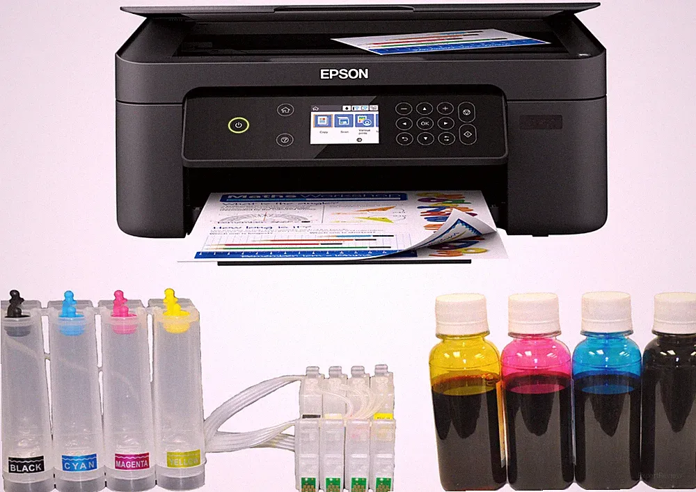 Epson Wireless Printer Continue Ink System CISS Sublimation Paper Startup Combo