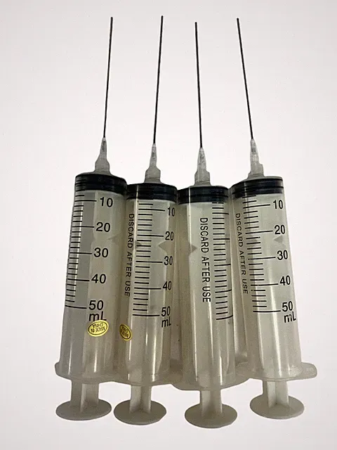Ink Refill Tools: 4x 50ml Syringe + Extra Long Blunt Needle CIS CISS